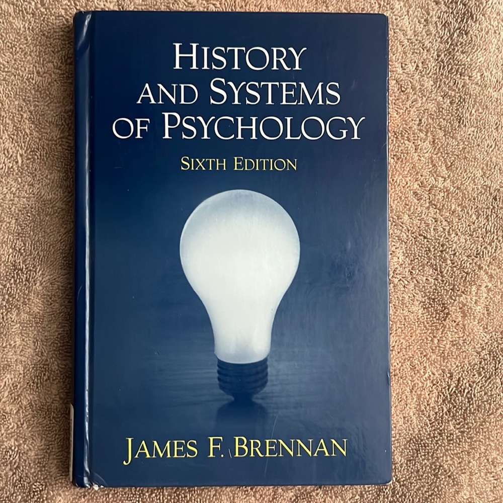 Book on the history and systems of psychology